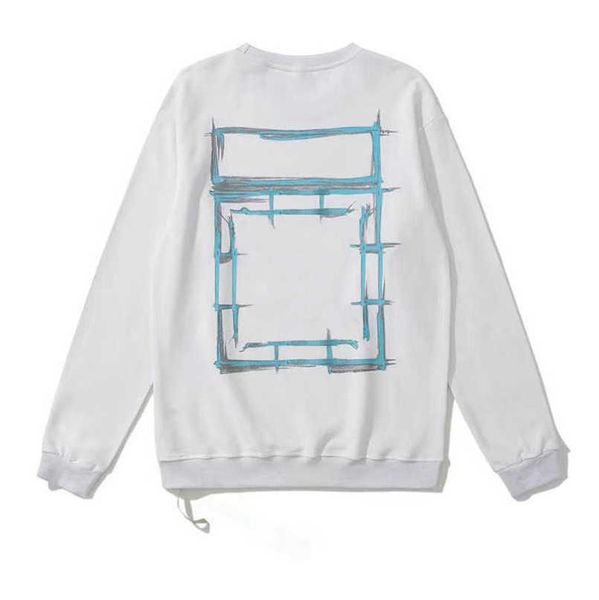 

fashion luxury men's sweatshirts offs brand pullover shirts hoodies designers women sweater men arrow cross letter print hoodie hip hop, Black