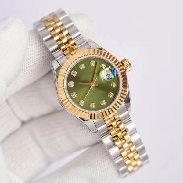 

luxury fashion ladies watch designer 28mm datejust designer wristwatches stainless steel lady automatic watches women christmas gifts for wo, Slivery;brown
