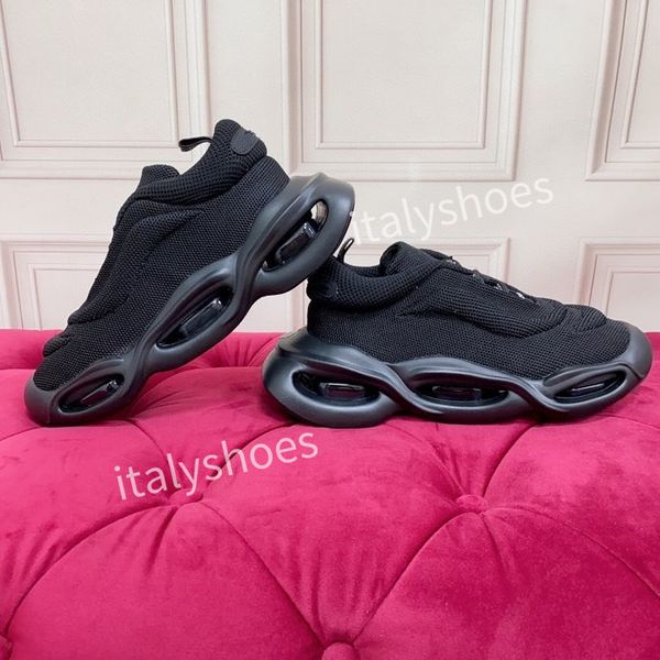 

2023mens fashion designer sneaker casual shoes leather sneakers embroidered stripes white shoe flat platform walking sports trainers, Black