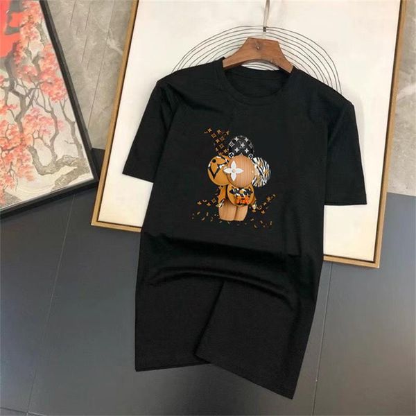 

2023 summer fashion luxury men's t-shirt designer men's t-shirt short sleeve casual breathable men's and women's same-st, White;black