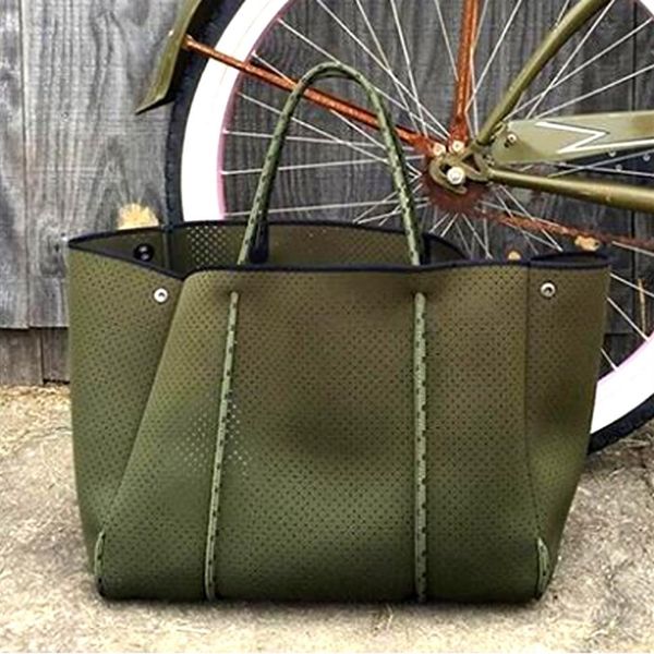 

sunny beach luxury women totes shoulder bag large beach neoprene light handbags bolsas female lj210203288q