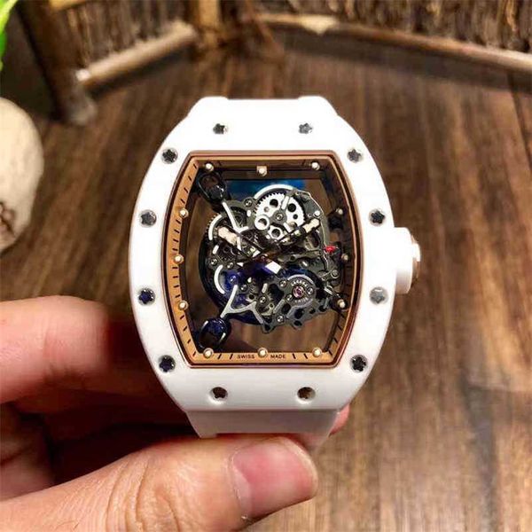 

richa milles designer watches wristwatch luxury ceramic out automatic mechanical luminous pers zj, Slivery;black