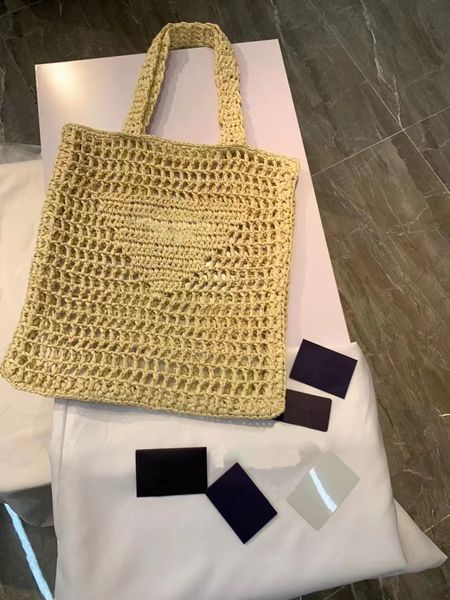 

designer handbag shoulder bag beach grass woven large shopping bag393