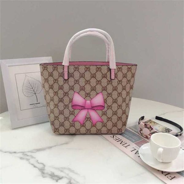 

designer bag 2023 summer tote 20% off can be mixed batches niche and american custom printed pink bow