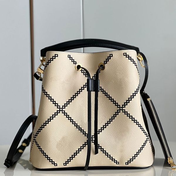 

Delicate knockoff Designer Bucket Bag NEONOE MM 26CM Leather Shoulder Bag M45256 With Box YL059