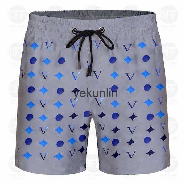 

swim shorts mix brands mens summer fashion beach pants designers board short gym mesh sportswear quick drying swimwear printing man s clothi, Black