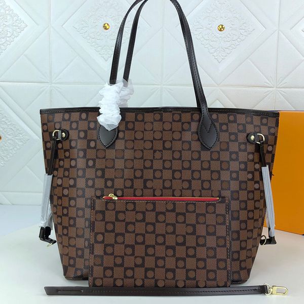 

totes bag 2 piece set of womens leather handbag designer women handbag wallet retro one shoulder wallet letter crossbody bag 01