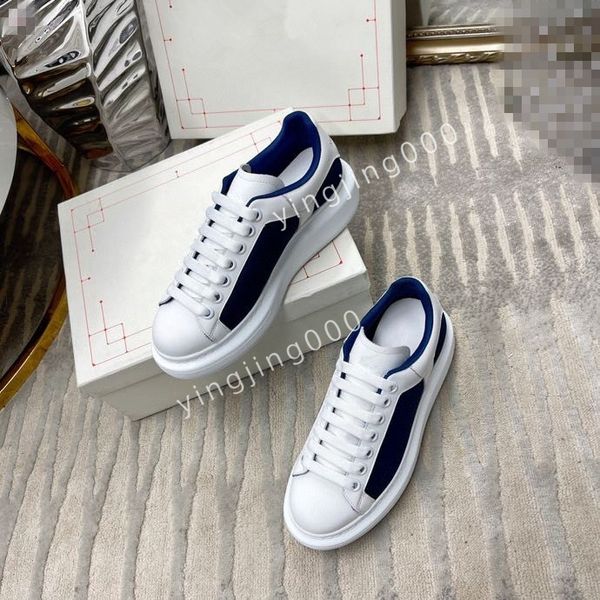 

2023brand womens flat sneakers low women casual trainers walking designer woman shoe leather lace up men fashion platform, Black
