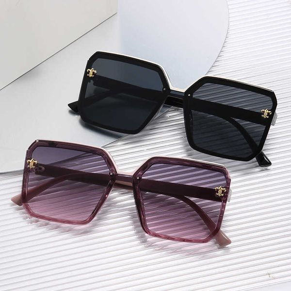 

sunglasses 2023 new large slimming sunglasses for women trendy round face mesh red same uv polarized glasses, White;black