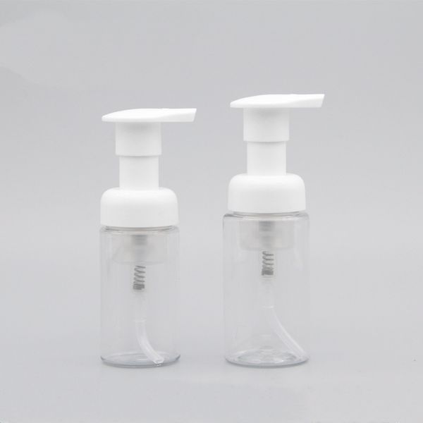 

100pcs/lot 30ml 40ml empty foam spray bottle transparent plastic liquid foaming soap pump white cream mousse containers