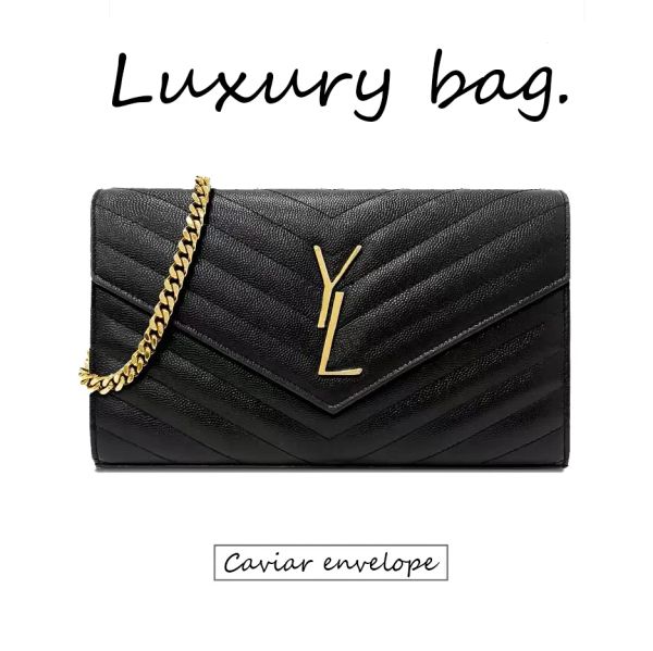 

Women Designer Handbag Classic Solid Crossbody Bags YS Shape Envelope Messenger Bag Fashion Slant Stripe Quilted Chain Bags Free Shipping, Ys-13