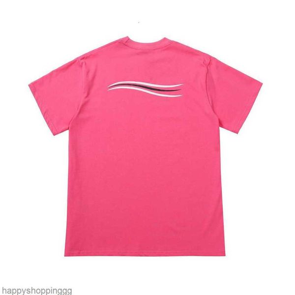 

short balencigas womens t shirt sleeve classic candy-colored trendy macarons mens wave tees casual summer ins hot, White;black