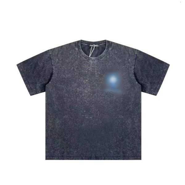 

men's t-shirts european and american fashion brand high street short sleeve t-shirt summer heavyweight cotton washed old loose half wom, White;black