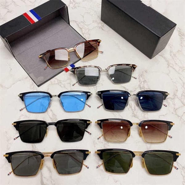 

luxury mens sunglasses designer women retro square framed sunglasses flat light myopia glasses metal frame female x422, White;black