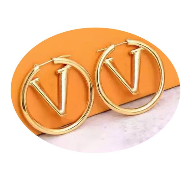 

macro ring stud 18k gold hoop earring designer for woman earrings huggie fashion earings brass wedding christmas holiday gift earing studs j, Golden;silver