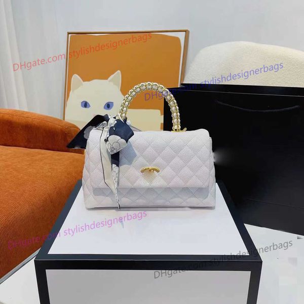 

designer handle braided handle shoulder bag handbag 2 in1 crossbody bags purse bagss for women high end material designerbag without scarves