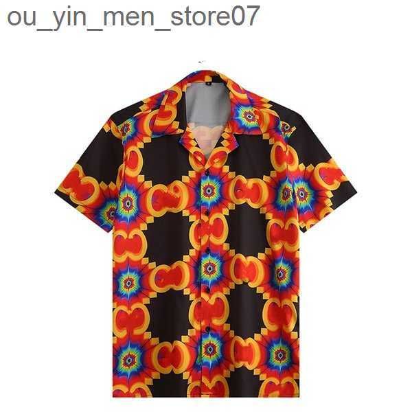 

designer dress shirt fashion hawaii floral letter print beach shirts men's designer bowling shirt casual shirts men summer short sleeve, White;black