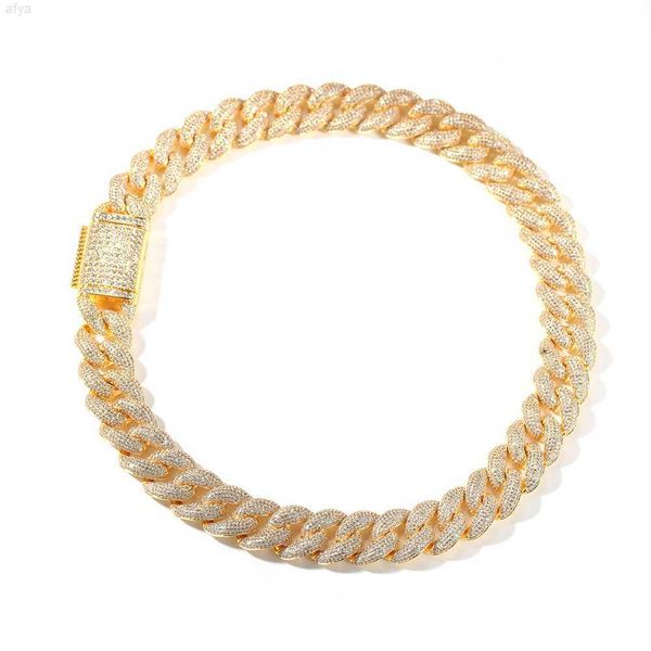 

selling hip hop 18mm zircon cuban chain trend iced out cz miami necklace, Silver