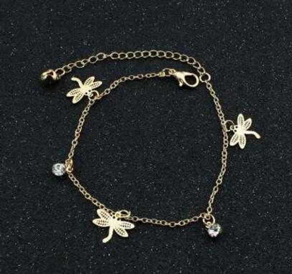 

anklets gold bohemian anklet beach foot jewelry leg chain butterfly dragonfly for women barefoot sandals ankle bracelet feet 2d4 4 cn48, Red;blue