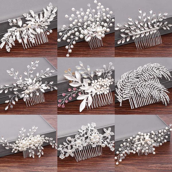

wedding hair jewelry wedding hair combs bridal hair accessories for women hair jewelry silver color pearl rhinestone head jewelry women acce, Slivery;golden