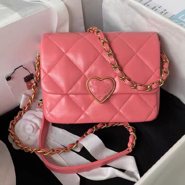 

7a r luxury leather women's bags classic 23ss brand casual large mini one-shoulder crossbody retro peach heart lock fatty fang s3986 di