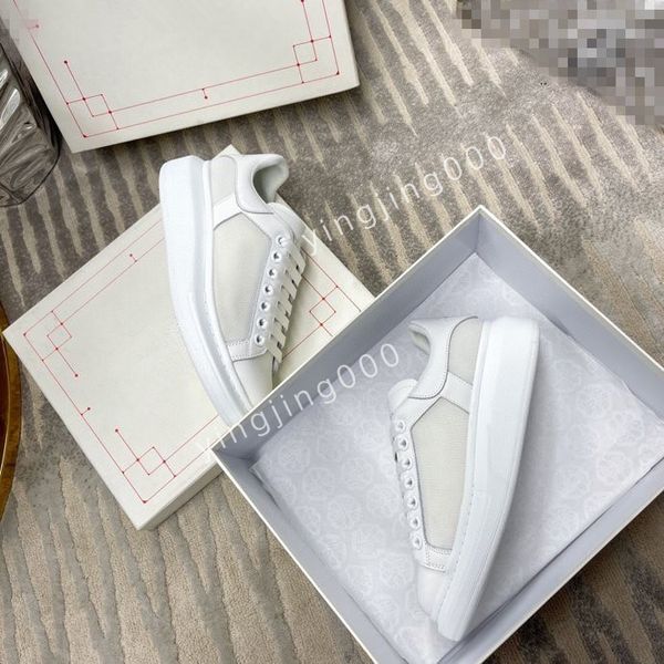 

brand flat sneakers low mens casual trainers walking designer woman shoe leather lace up men fashion platform2023, Black