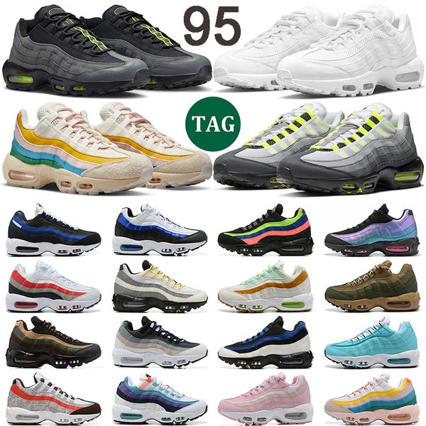 

men women 95 running shoes max 95s air triple white black gold neon red tour yellow navy dark army mens trainer sports sneakers size 36-45