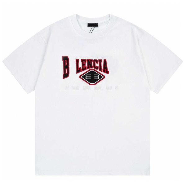 

designer t shirt shirt high end version family summer extravagant versatile embroidered loose casual sleeve t-shirt, White;black