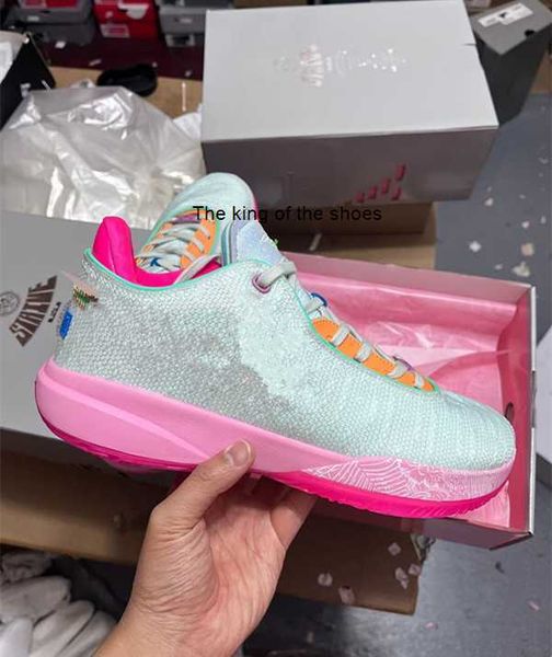 

2023 oglebrons 20 time machine men basketball shoe 2022 20s bred barely green pink purple pulse black multi-color men sneakers with box size