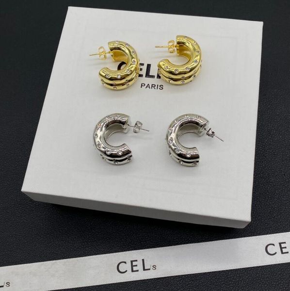 

fashion designer semicircle dangle earring aretes orecchini personality ins style earrings stud for women party engagement jewelry accessori, Silver