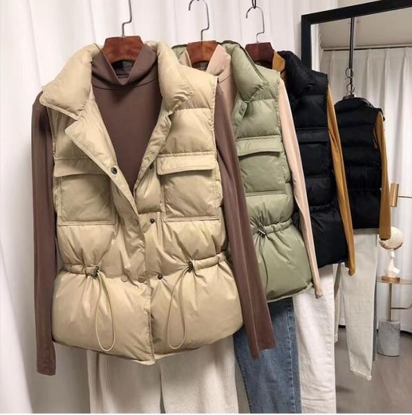 

designer womens vests down spring suit autumn jackets winter coats fashion feather outfit multicolor vests outwear, Black