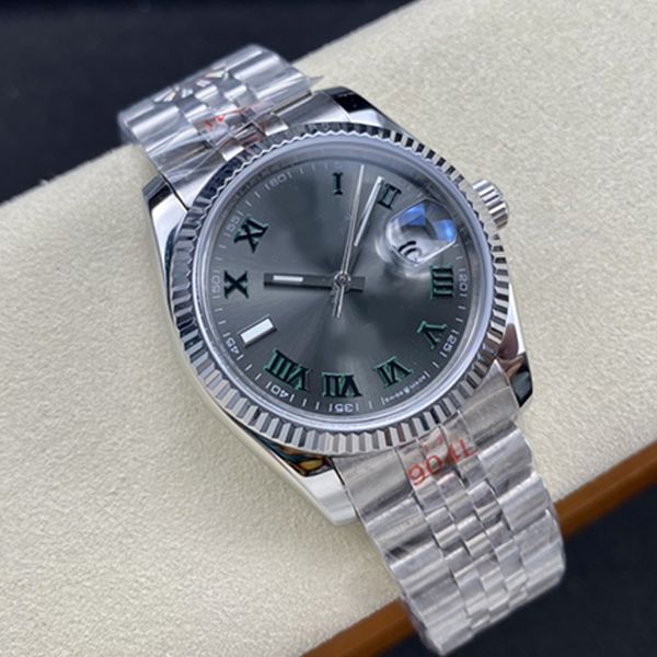 

Designer men's watch with diamond automatic mechanical watch gold dial 41mm/36mm calendar 904 stainless steel strap waterproof sapphire Montre de Luxe jason 0007
