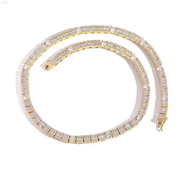 

new 6mm baguette moissanite diamond tennis chain iced out 925 silver round cut vvs cluster bracelet