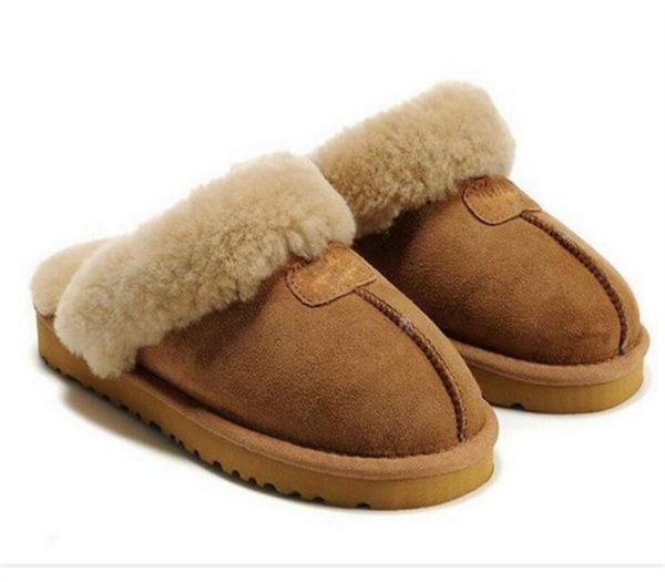 

fashion luxury brand snow boots martin boots women boot shoes classic designers warm slippers goat skin sheepskin keep warm short boot, Black