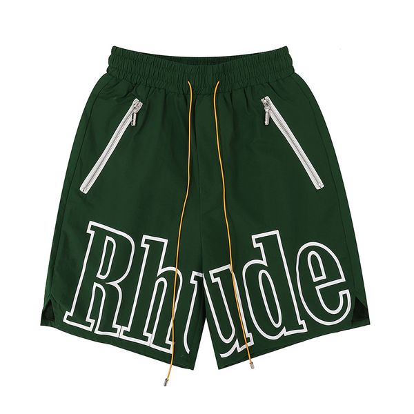 

designer shorts rhude short summer fashion beach pants men's streetwear loose size five-point basketball pants zzb, White;black