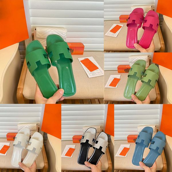 

fashion womens platform designer sandals light blue white pink slippers luxury leather adhesive summer walking genuine flat heel outside ind, Black