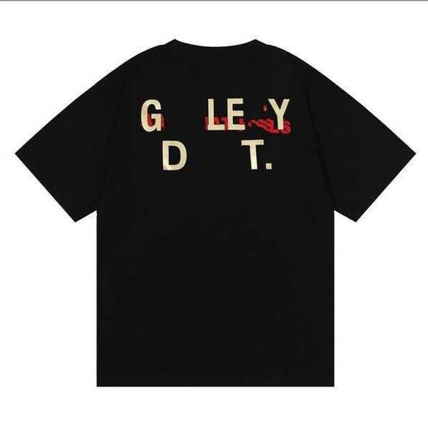

2023 new tees galleryse depts t shirts mens womens designer t-shirts galleryes depts cottons man s casual shirt luxurys clothing street sho, White;black