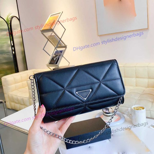 

totes designer bags purse small shoulder bag handbags for women crossbodybag metal chain with classic fashion solid colors chainbag 49f3