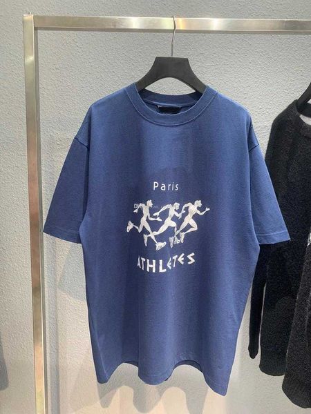 

embroidered style balencigas printed men's wear plus and tees polar polos summer round with neck street pure cotton wf3ds, Black;brown