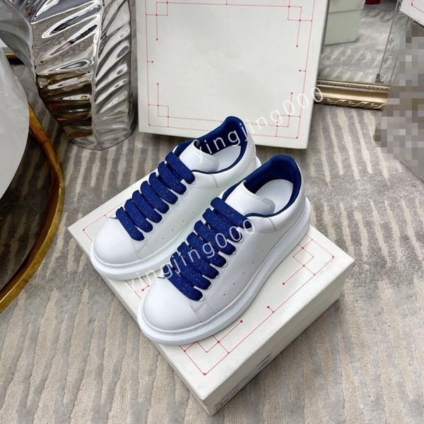 

brand men sneakers low women casual trainers walking designer woman shoe leather lace up men fashion platform, Black