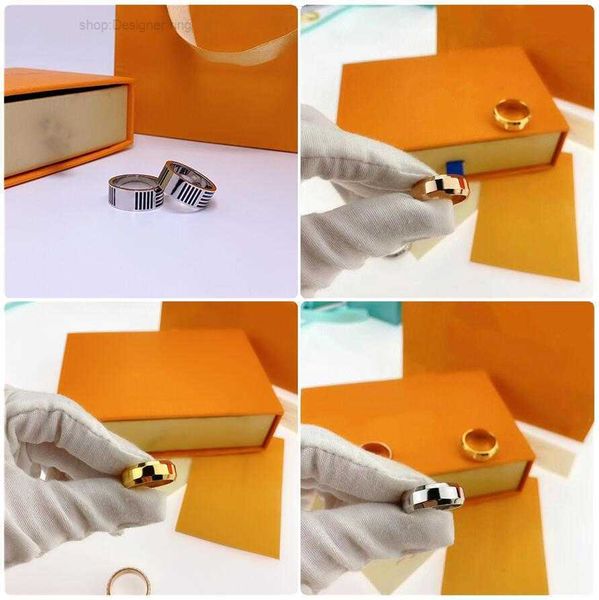 

band rings love ring womens mens fashion neutral carved enamel three colors jewelry accessories first choice for gatherings 88go, Silver