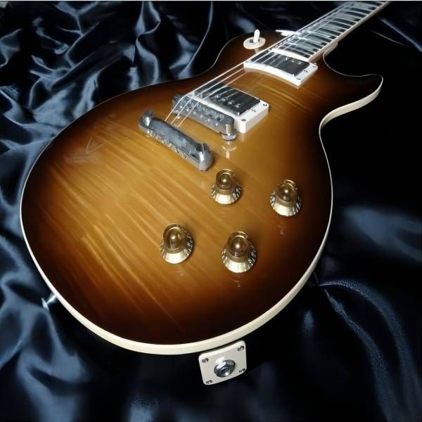 

factory ts burst solid electric guitar mahogany body 58