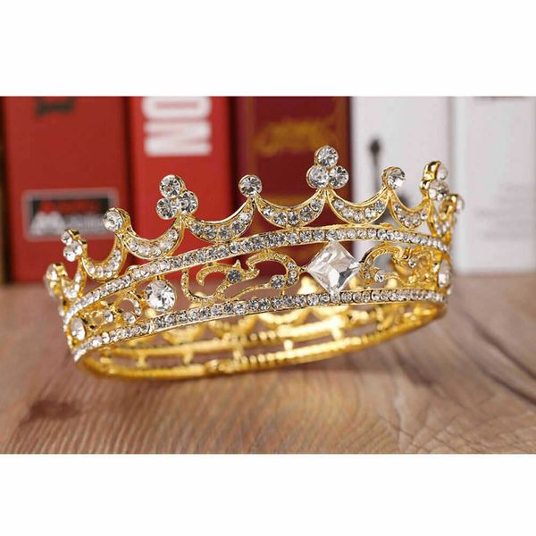 

wedding hair jewelry wedding bridal women prom pageant birthday hair tiara crown princess headband hair jewelry p230408, Slivery;golden