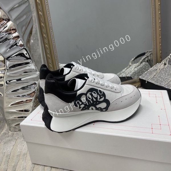 

2023womens brand fashion sneaker women shoes sports trainers sneakers trainer stripe rubber sole stretch shoes, Black