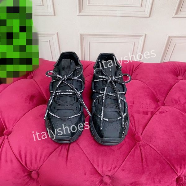 

2023new mens fashion designer sneaker casual shoes leather sneakers embroidered stripes white shoes flat platform walking sports trainers sh, Black