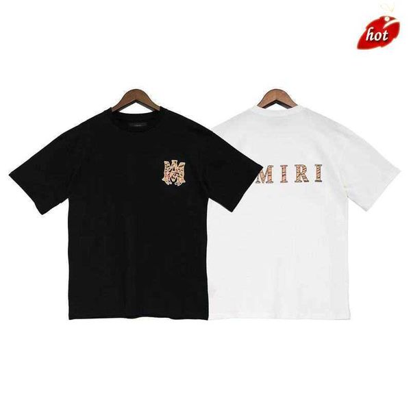 

amirs men's t-shirt high street oversized version loose and versatile round neck short sleeve, White;black