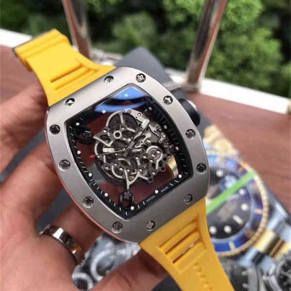 

designer richa milles watches luxury mens mechanical automatic hollowed out transparent personalized luminous swiss movement