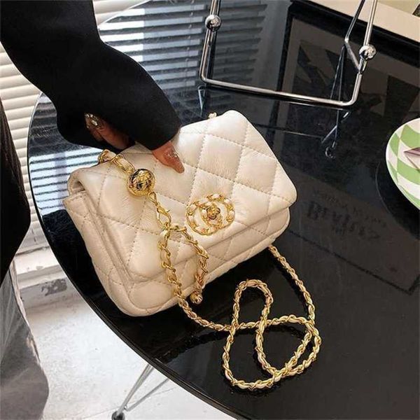 

designer bag 2023 summer tote 20% off this year's popular female lingge chain messenger small square