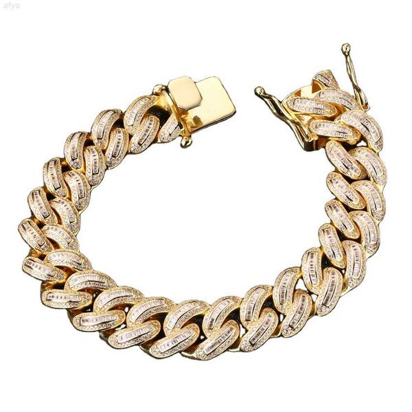 

custom 14k gold bracelet miami cuban link men's diamond 925 silver