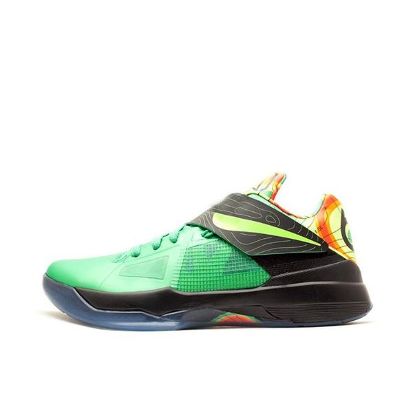 

mens zoom kd 4 basketball shoes 4s weatherman battle tested white blue green black aunt pearl pink kevin durant 5 sneakers tennis with box